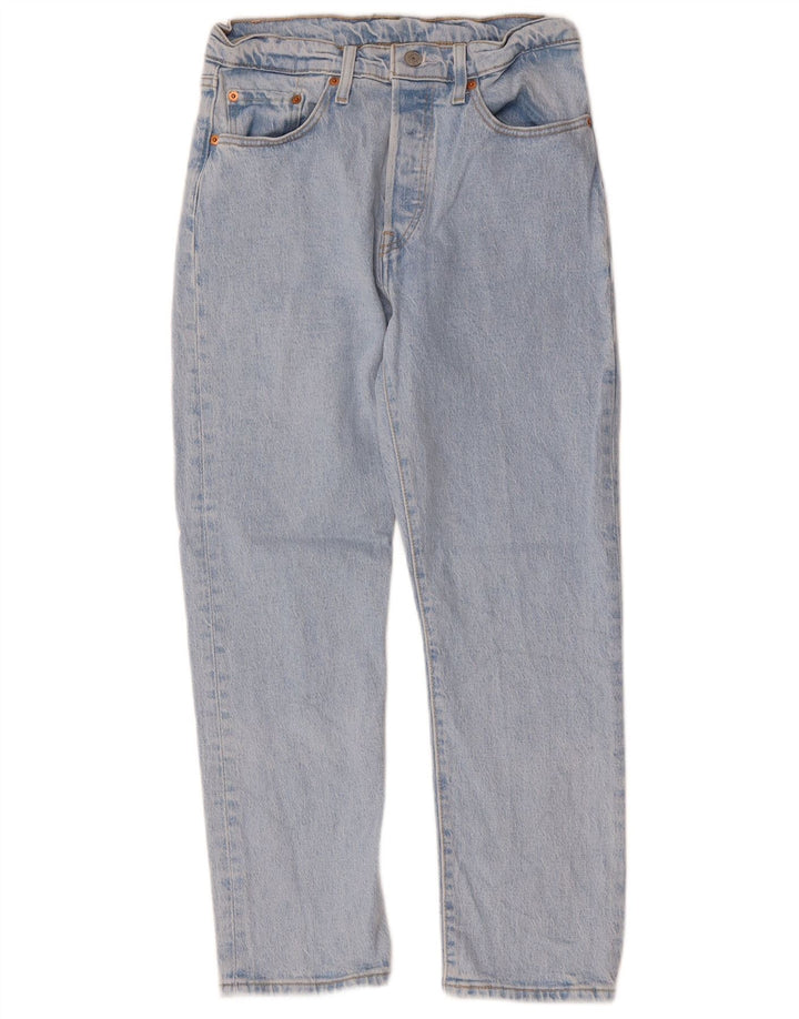 Damskie jeansy LEVI'S 501 Straight W28 L26 Niebieskie bawełniane
