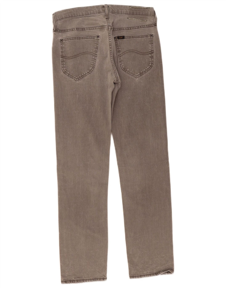 LEE Mens Daren Straight Jeans W30 L30 Grey Cotton