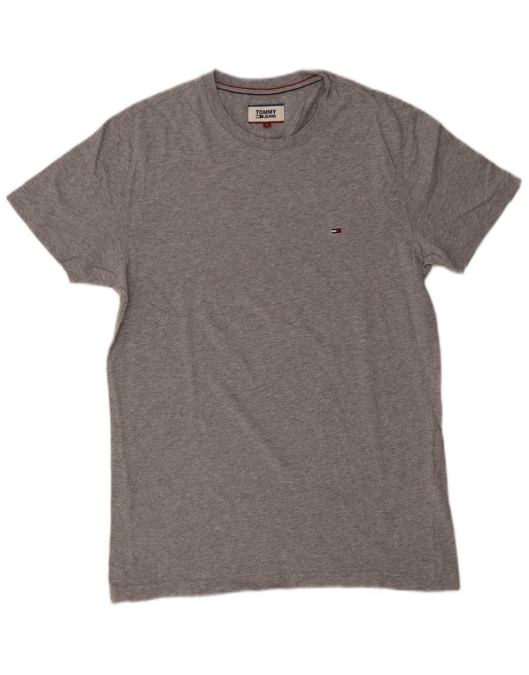T-shirt męski Tommy Hilfiger, mały, szary, bawełniany