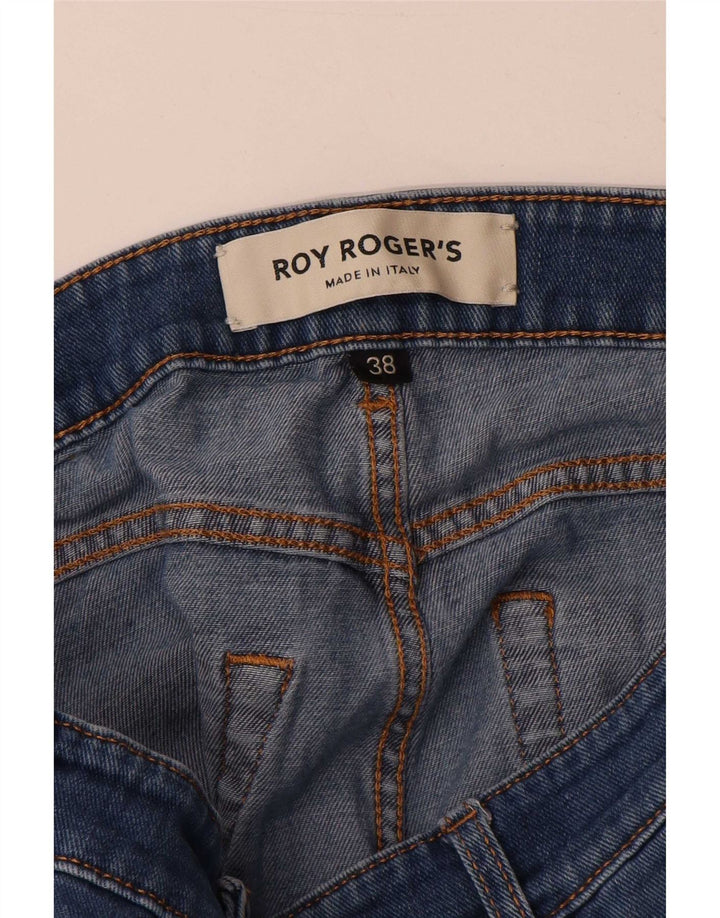 Jeansy damskie Roy Rogers Candiani Slim W38 L32 Niebieskie bawełniane