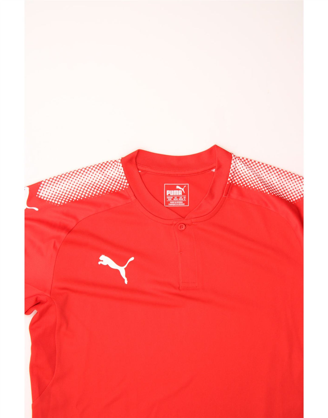 PUMA Mens T-Shirt Top Medium Red Polyester Vintage Puma and Second-Hand Puma from Messina Hembry 