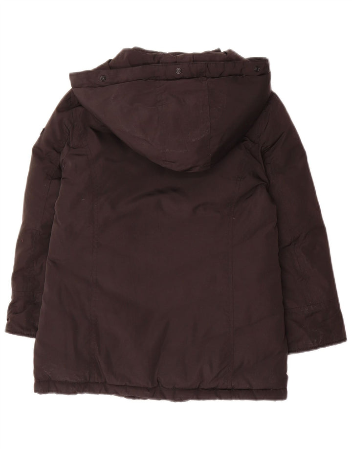 Wyściełana kurtka dziewczęca z kapturem Woolrich 5-6 lat, czarna