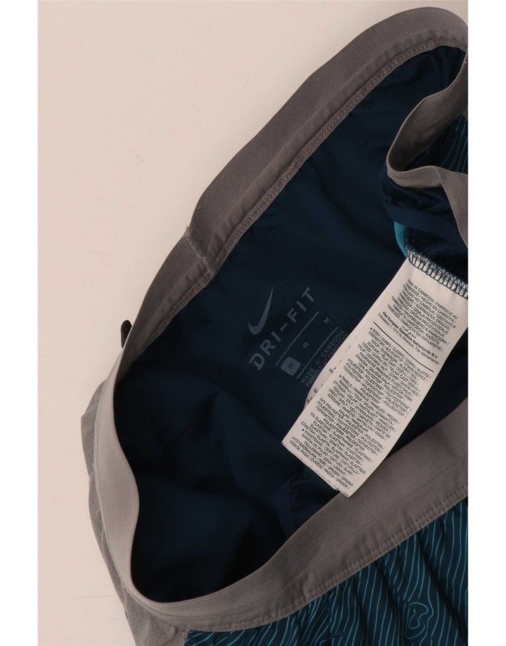 Damskie spodenki sportowe Nike Dri Fit UK 14, poliester w kolorze średniego niebieskiego