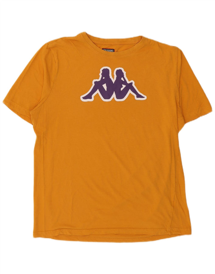 Męski T-shirt z grafiką Kappa XL, pomarańczowy