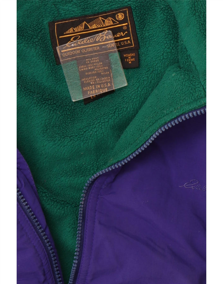 Damska kurtka bomberka EDDIE BAUER UK 14, średni fiolet, nylon