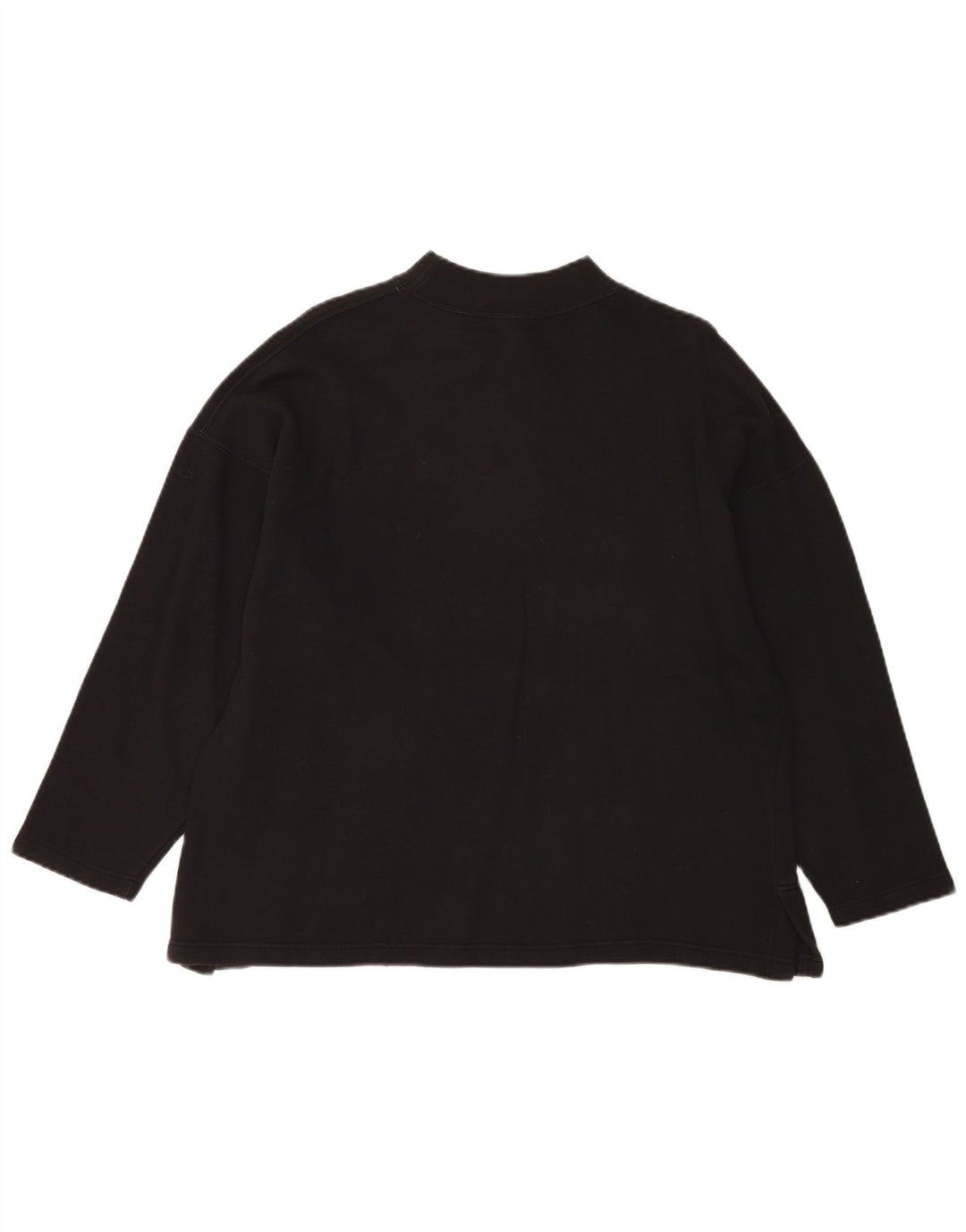 Vintage damski oversize'owy top z grafiką z długim rękawem UK 14, średni czarny Nowość