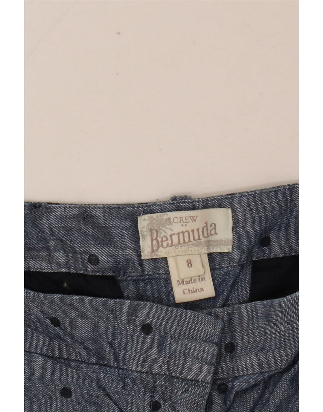 Bermudy damskie J. CREW US 8 Medium W32 Granatowe w cętki