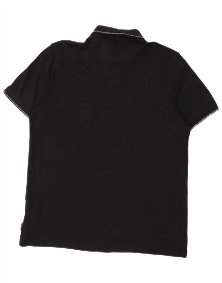 Męska koszulka polo Ted Baker, rozmiar 3, średnia czarna, bawełniana