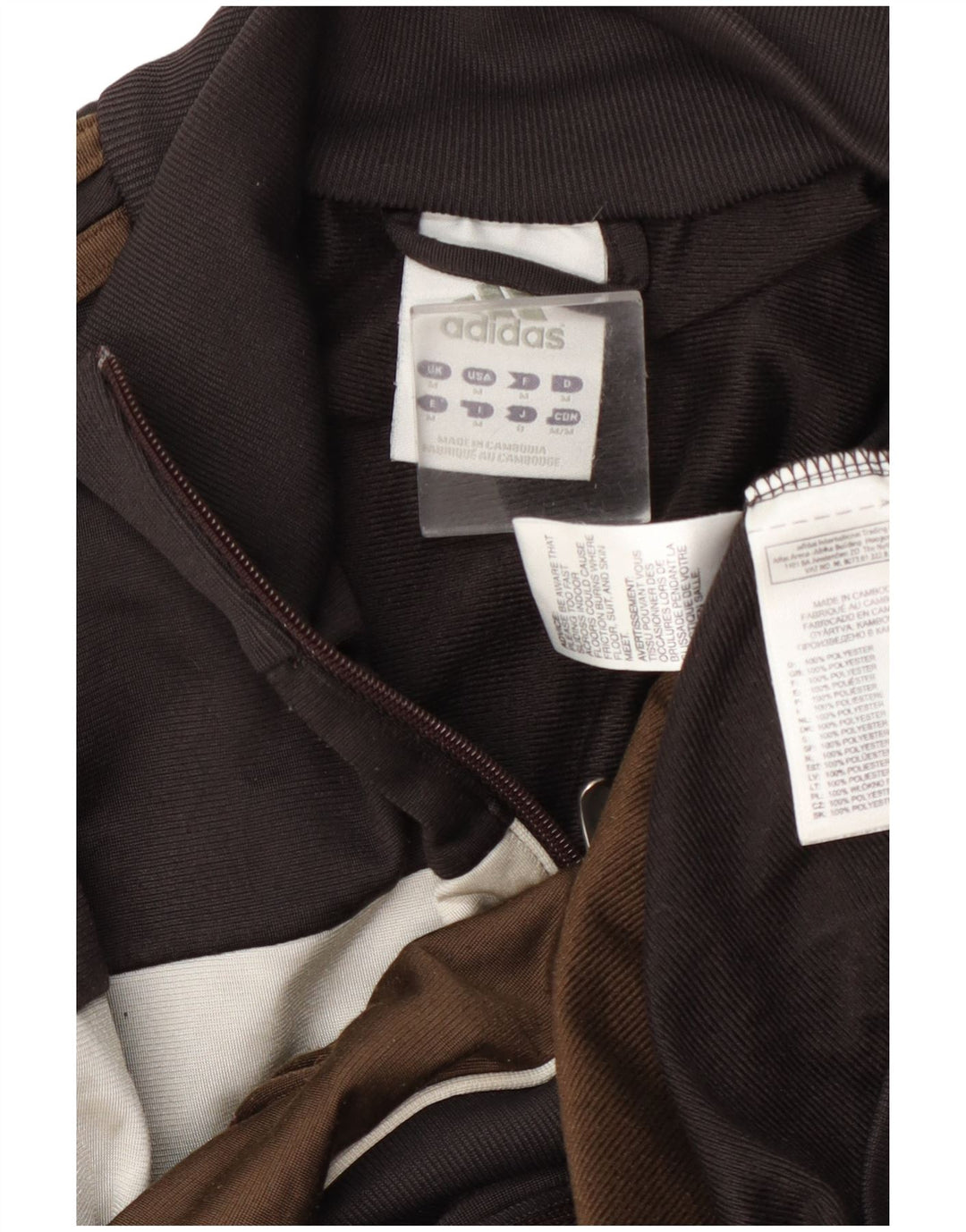 Adidas Męska bluza dresowa Top Jacket Medium Brown Colorblock Poliester