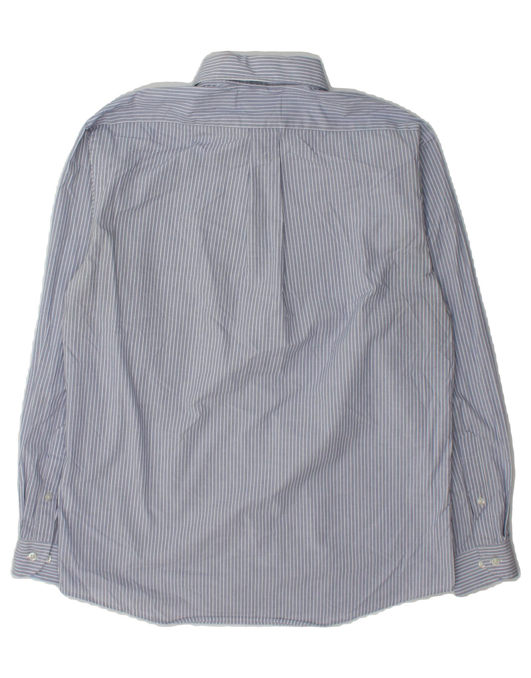 IZOD Mens Slim Fit Shirt Size 15 1/2 Medium Blue Striped Cotton Vintage Izod and Second-Hand Izod from Messina Hembry 