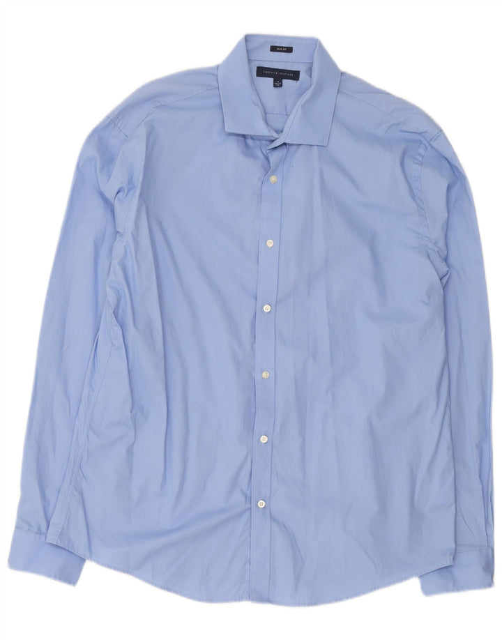 Koszula męska Tommy Hilfiger Slim Fit, rozmiar 17 XL, niebieska