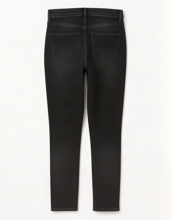 Damskie jeansy skinny Gap z wysokim stanem W30 L30, czarne, bawełniane