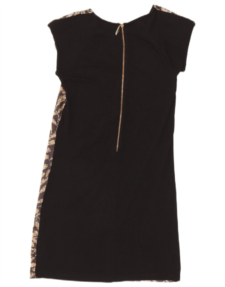 Damska sukienka typu shift Ted Baker, rozmiar 0, 2XS, czarna, z poliestru w kwiaty