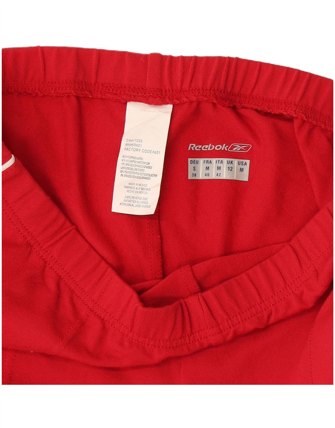 Damskie spodnie dresowe Reebok UK 12 Średni czerwony nylon