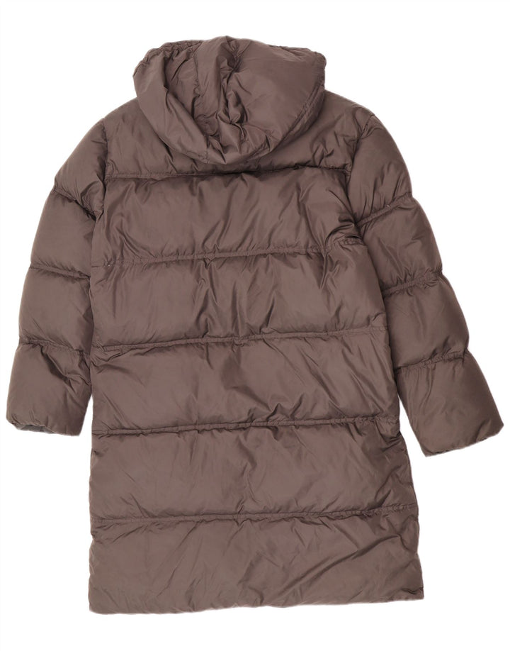 Damski płaszcz z kapturem Fila IT 44 Średni szary nylon