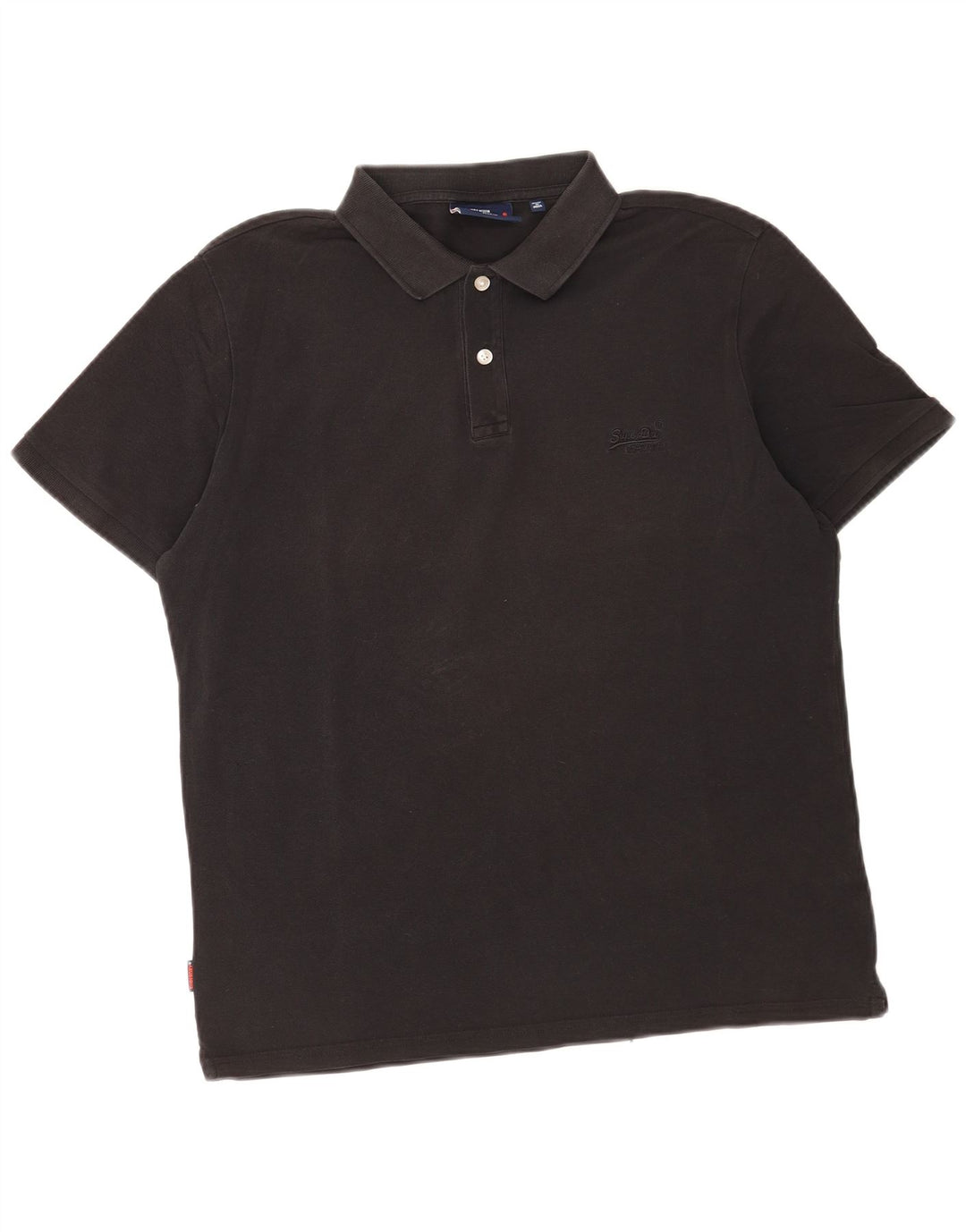 Męska koszulka polo Superdry XL, czarna, bawełniana