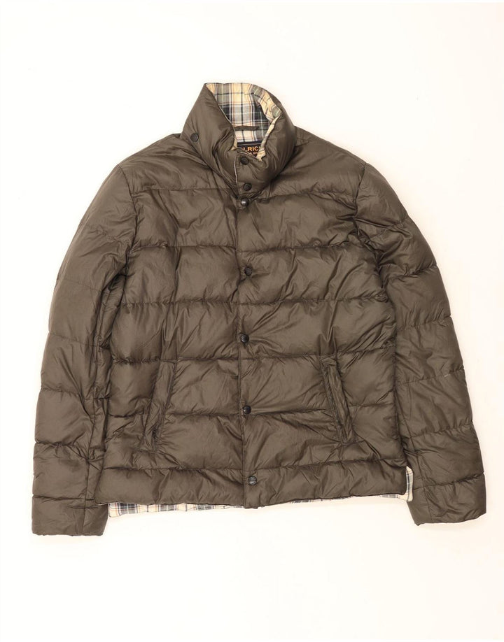 Męska ocieplana kurtka Woolrich UK 40, duża, nylonowa, khaki, klasyczna