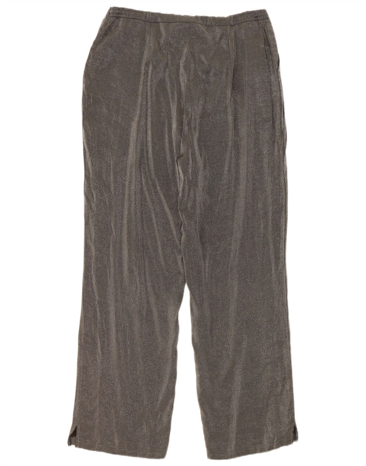 Damskie proste spodnie casual Marks & Spencer W32 L30 Szara wiskoza