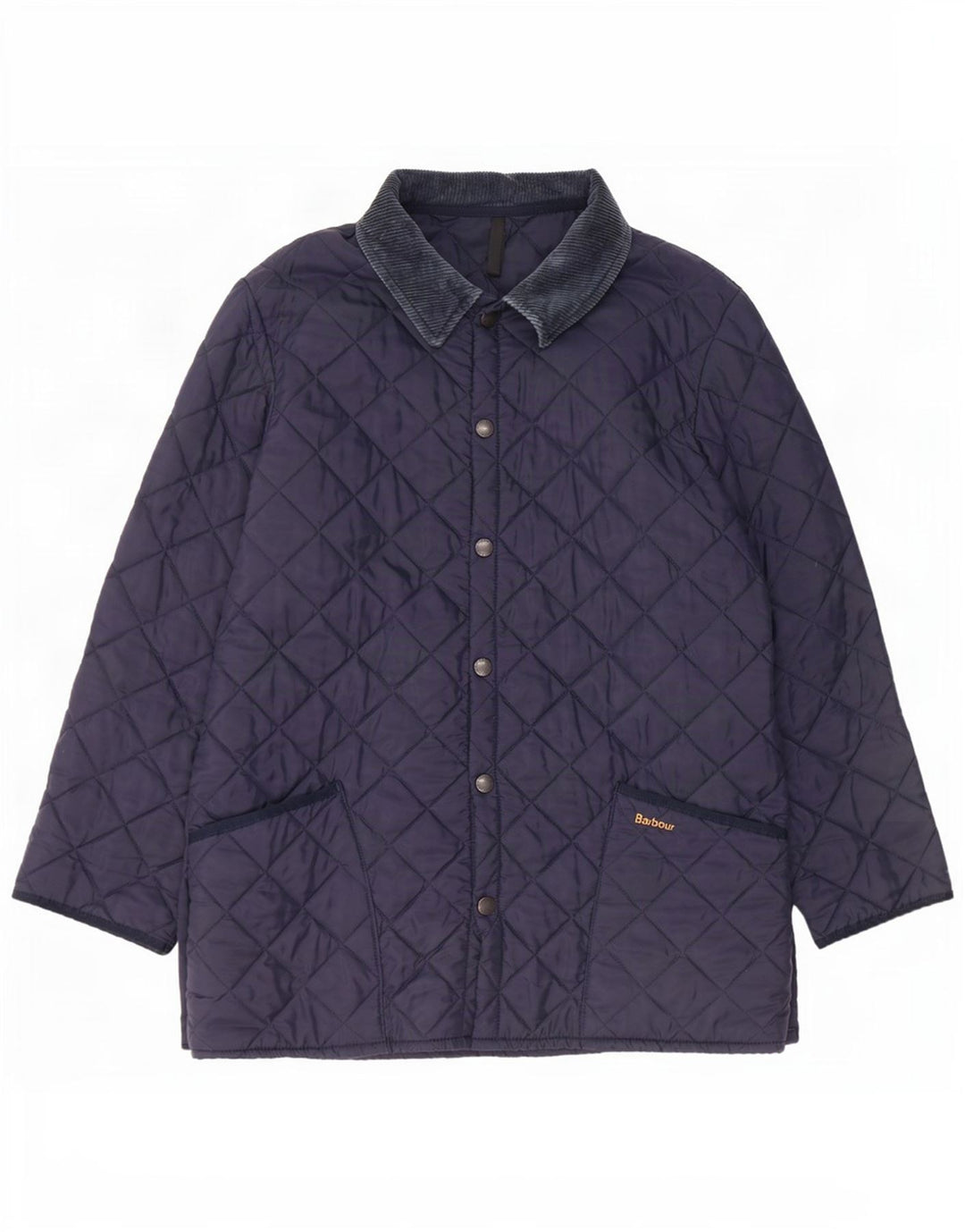 Męska pikowana kurtka Barbour LIDDESDALE UK 40, duża, granatowa, nylonowa