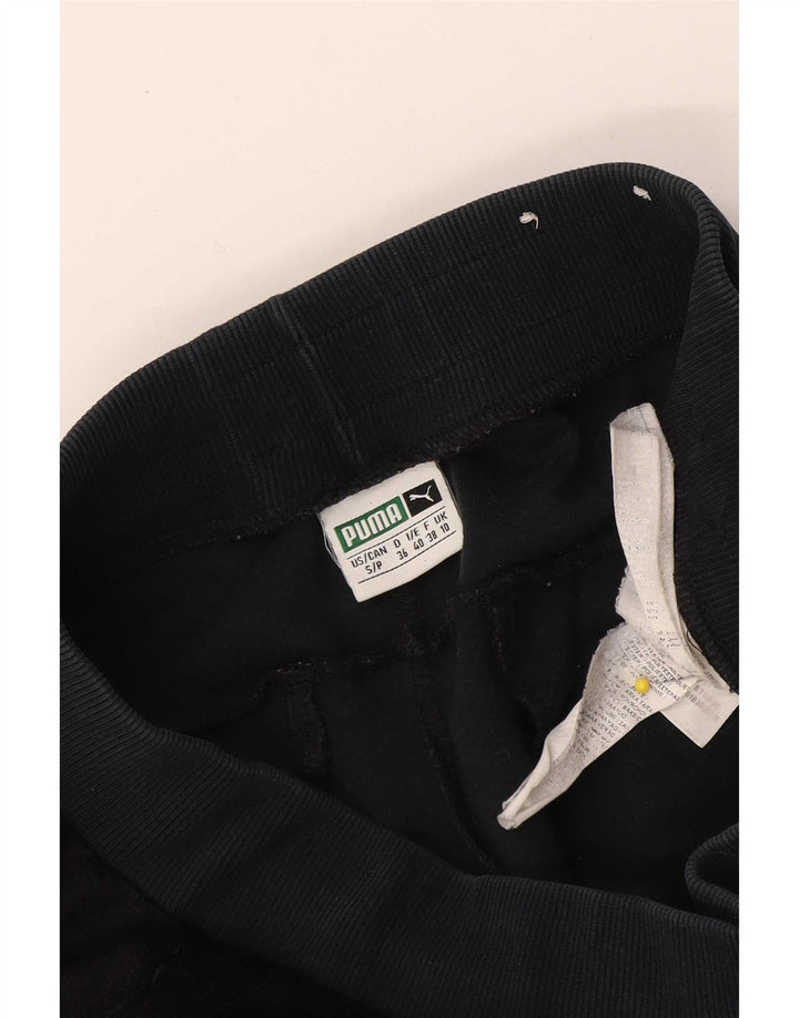 Damskie spodnie dresowe Puma UK 10, małe, czarne, poliestrowe