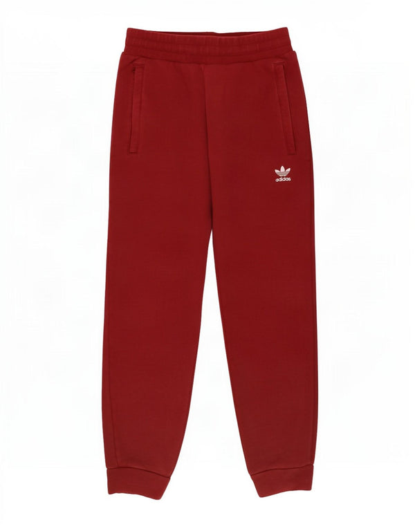 Damskie spodnie dresowe Adidas Joggers UK 10 Small Burgundowa bawełna