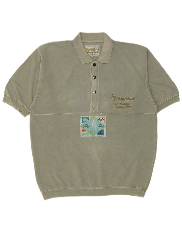 Bluza z krótkim rękawem marki American Boys, 13-14 lat, zielona, retro