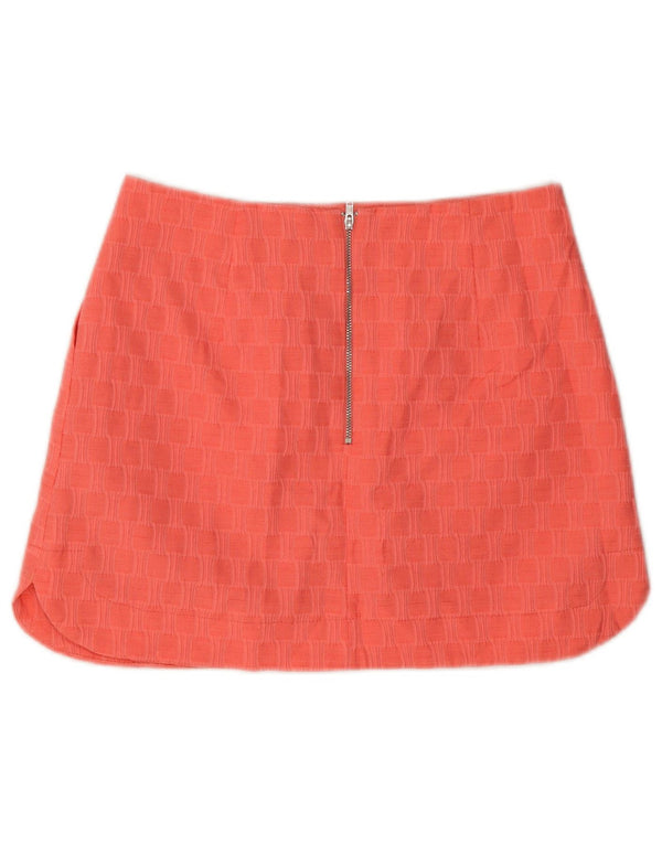 Damska spódniczka mini Topshop UK 10 Small W28 Różowy geometryczny poliester