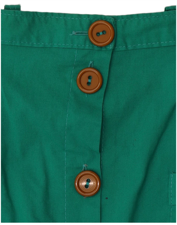 Damska spódnica midi w stylu vintage W28 Średnia zieleń