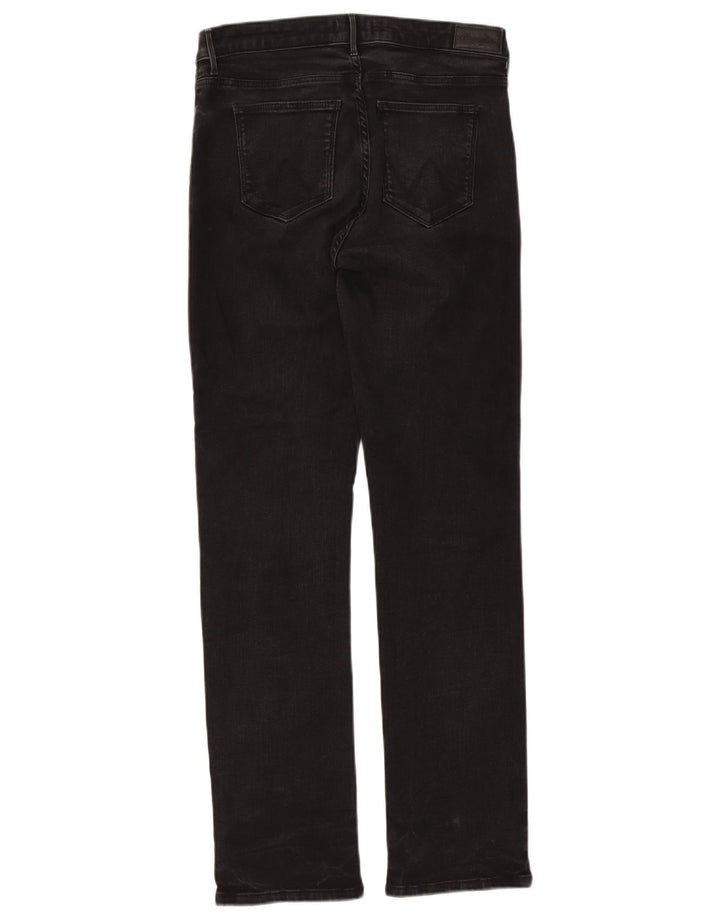 Damskie proste dżinsy Wrangler W32 L32 Czarne bawełniane