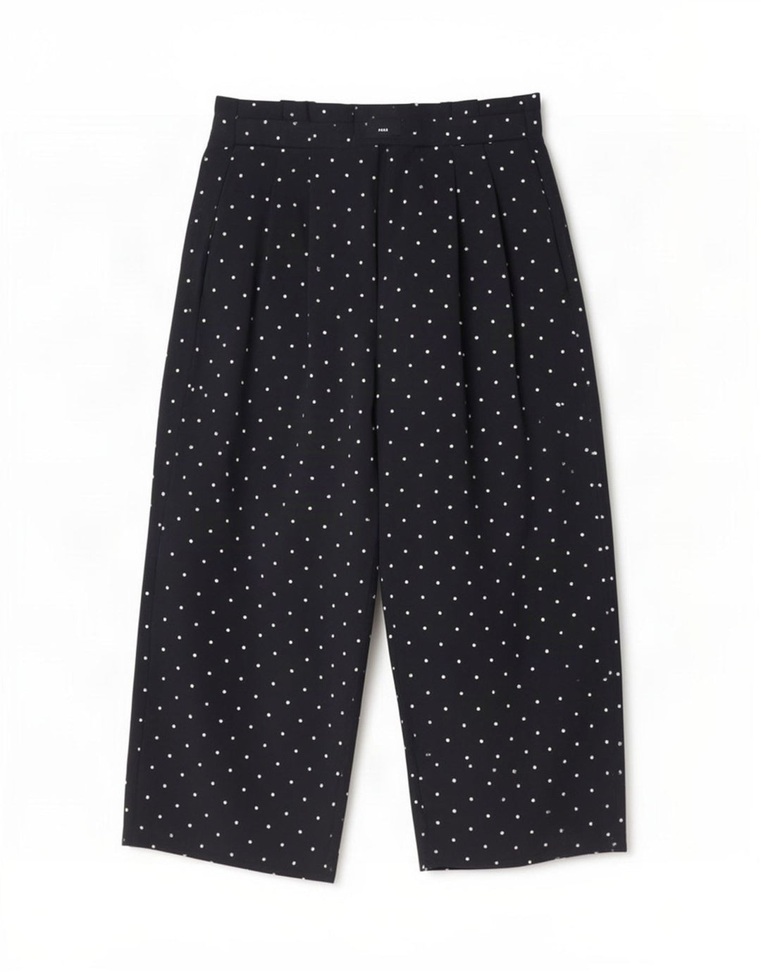 Spodnie damskie Zara Pegged Capri, małe, W26 L20, granatowe, poliestrowe w cętki