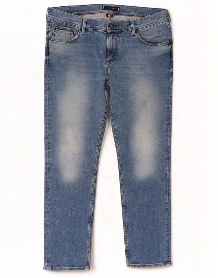 Męskie jeansy slim fit Tommy Hilfiger W36 L30 Niebieskie bawełniane