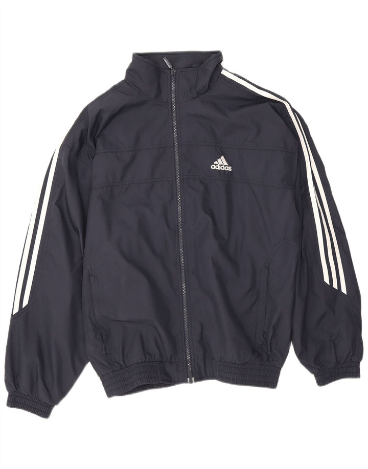 Męska kurtka dresowa Adidas UK 38/40 Średni granatowy poliester
