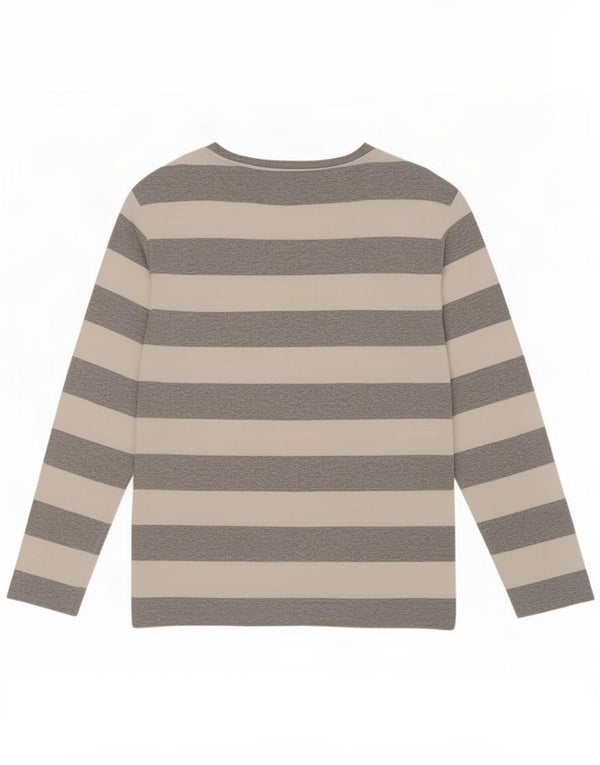 Damski top Tommy Hilfiger z długim rękawem UK 20 2XL Szara bawełna w paski