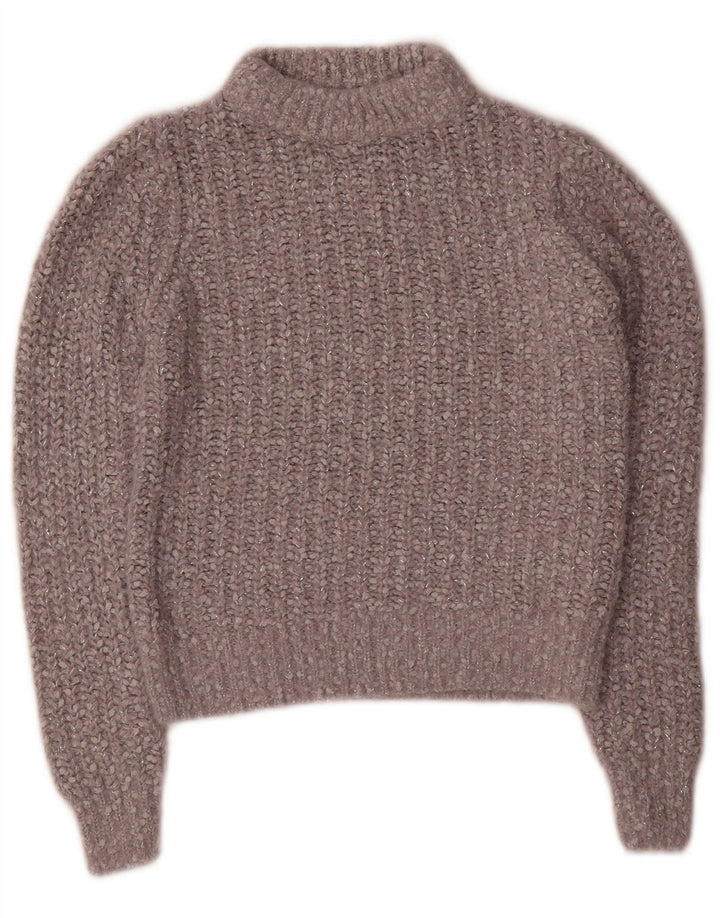 Marks & Spencer Damski sweter z golfem, UK 6 XS, szary