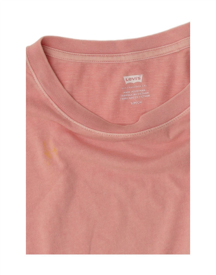 Damska koszulka oversize z grafiką Levi's Top UK 10 Small Pink