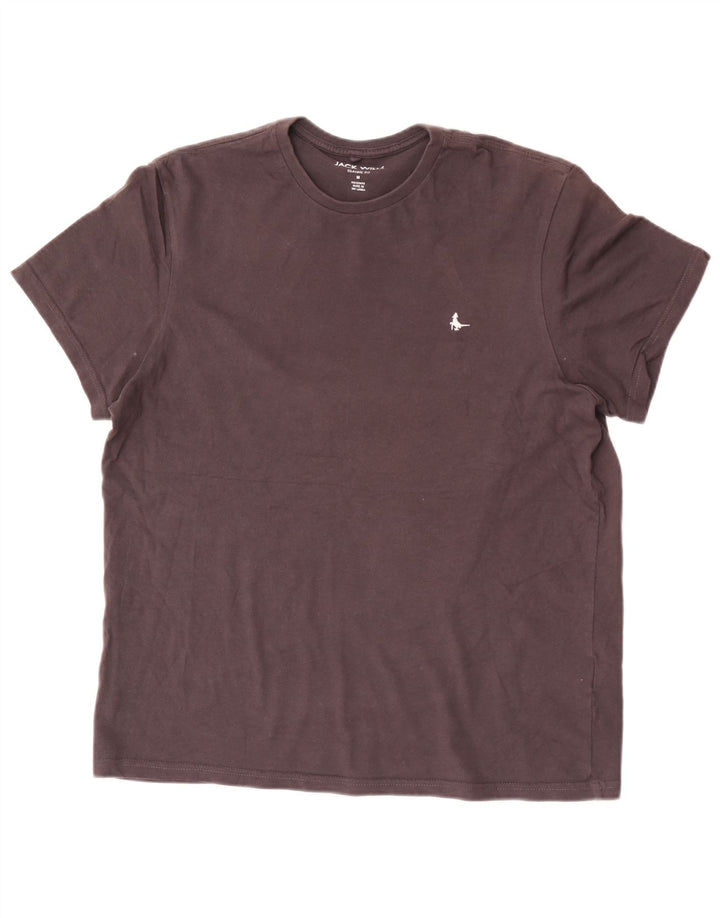T-shirt męski Jack Wills o klasycznym kroju, średniej wielkości, czarny, bawełniany