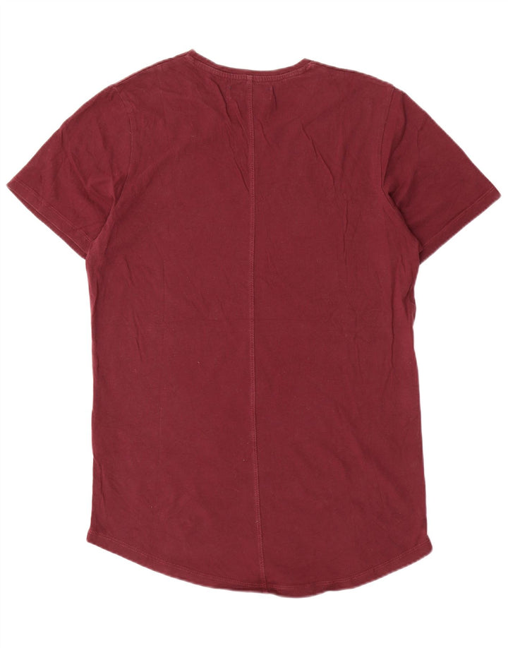 T-shirt męski Jack & Jones, średni, bordowy bawełniany
