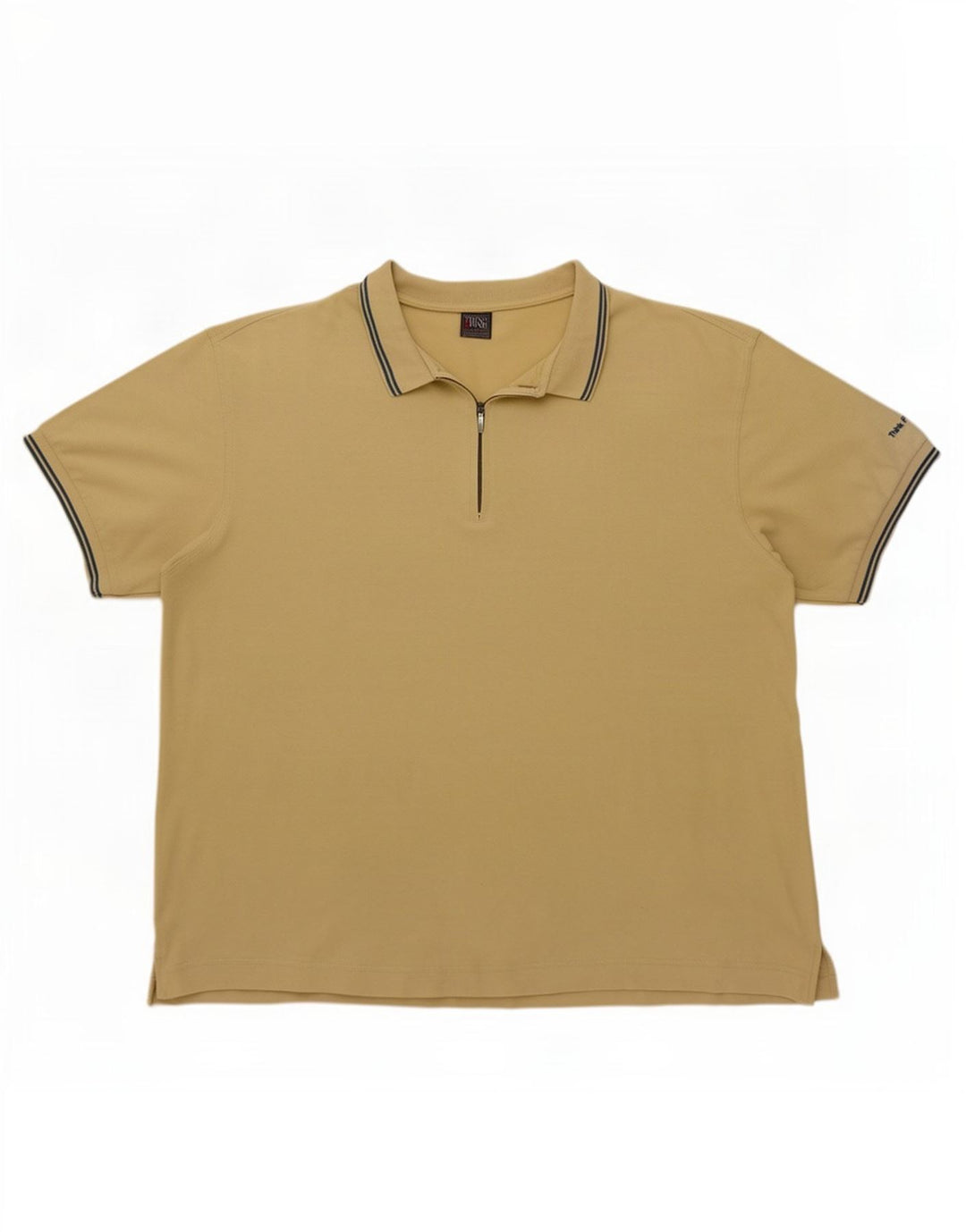 Think Różowa Męska Koszulka Polo 2XL Beżowa