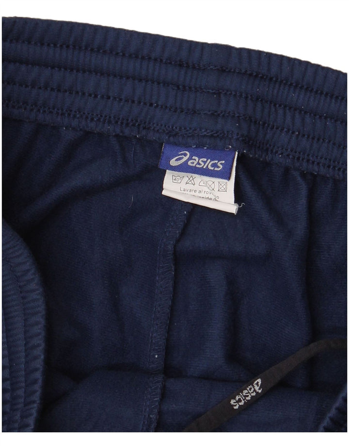 Damskie spodnie dresowe Asics, duże, granatowe, z poliestru