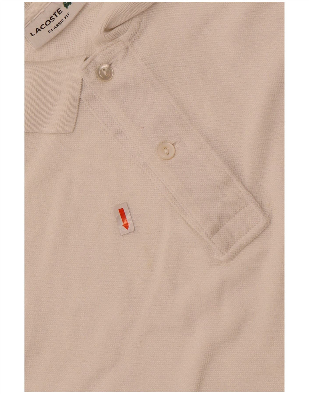 Męska koszulka polo Lacoste Classic Fit, rozmiar 5, duża, biała