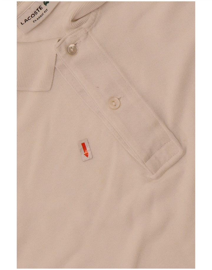 Męska koszulka polo Lacoste Classic Fit, rozmiar 5, duża, biała