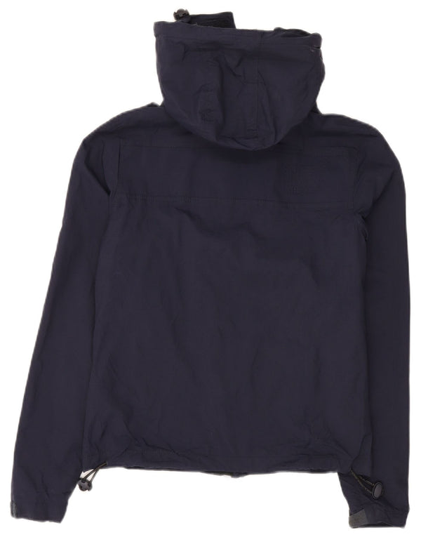 Męska wiatrówka Superdry z kapturem i kapturem UK 34 XS Granatowy nylon