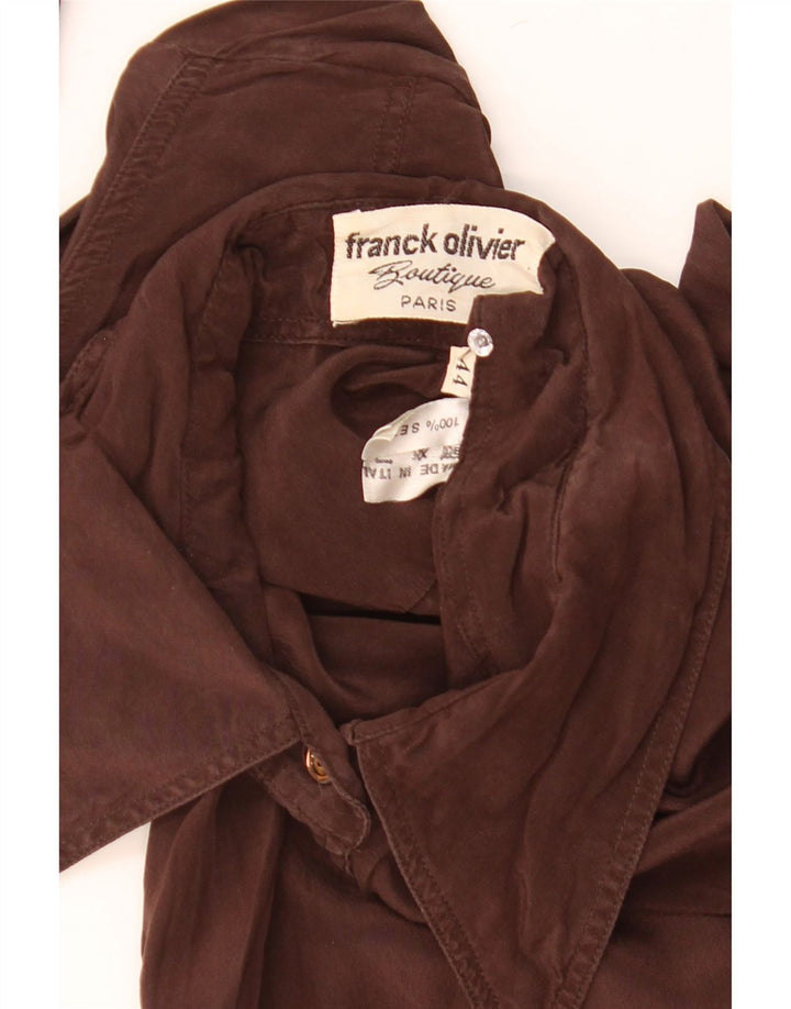 Koszula damska Franck Olivier IT 44 Średni brązowy jedwab