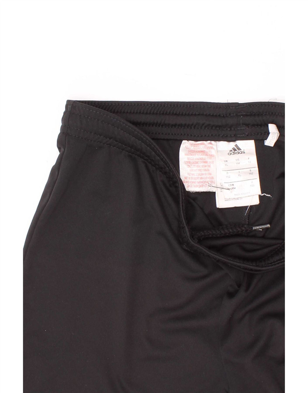 Chłopięce spodenki sportowe Adidas Climalite 11-12 lat, duże, czarne, poliestrowe
