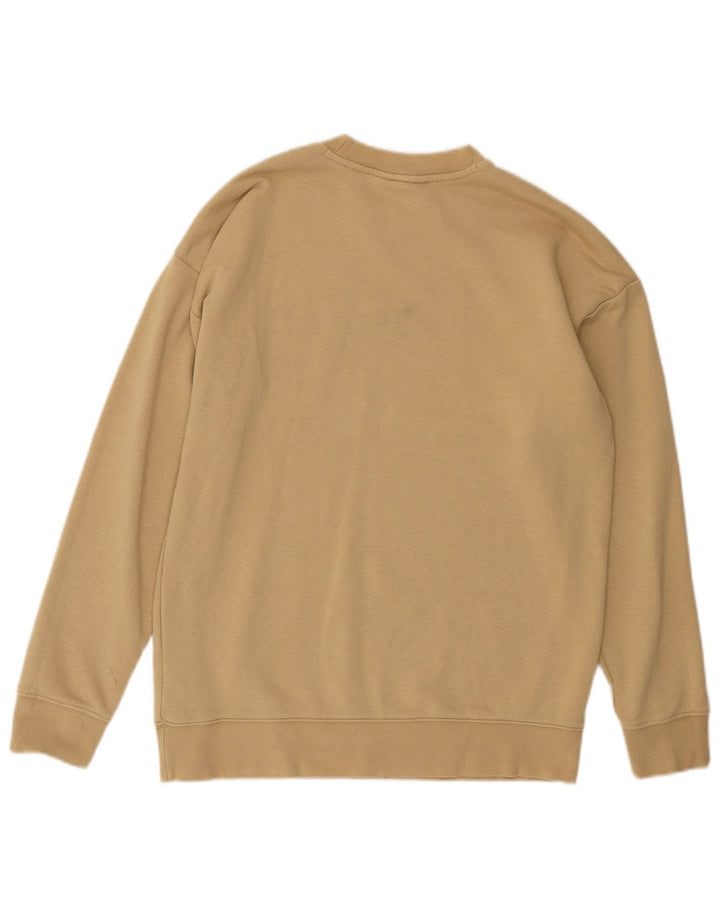 Damski sweter oversize ADIDAS UK 8, mały, beżowy, bawełniany