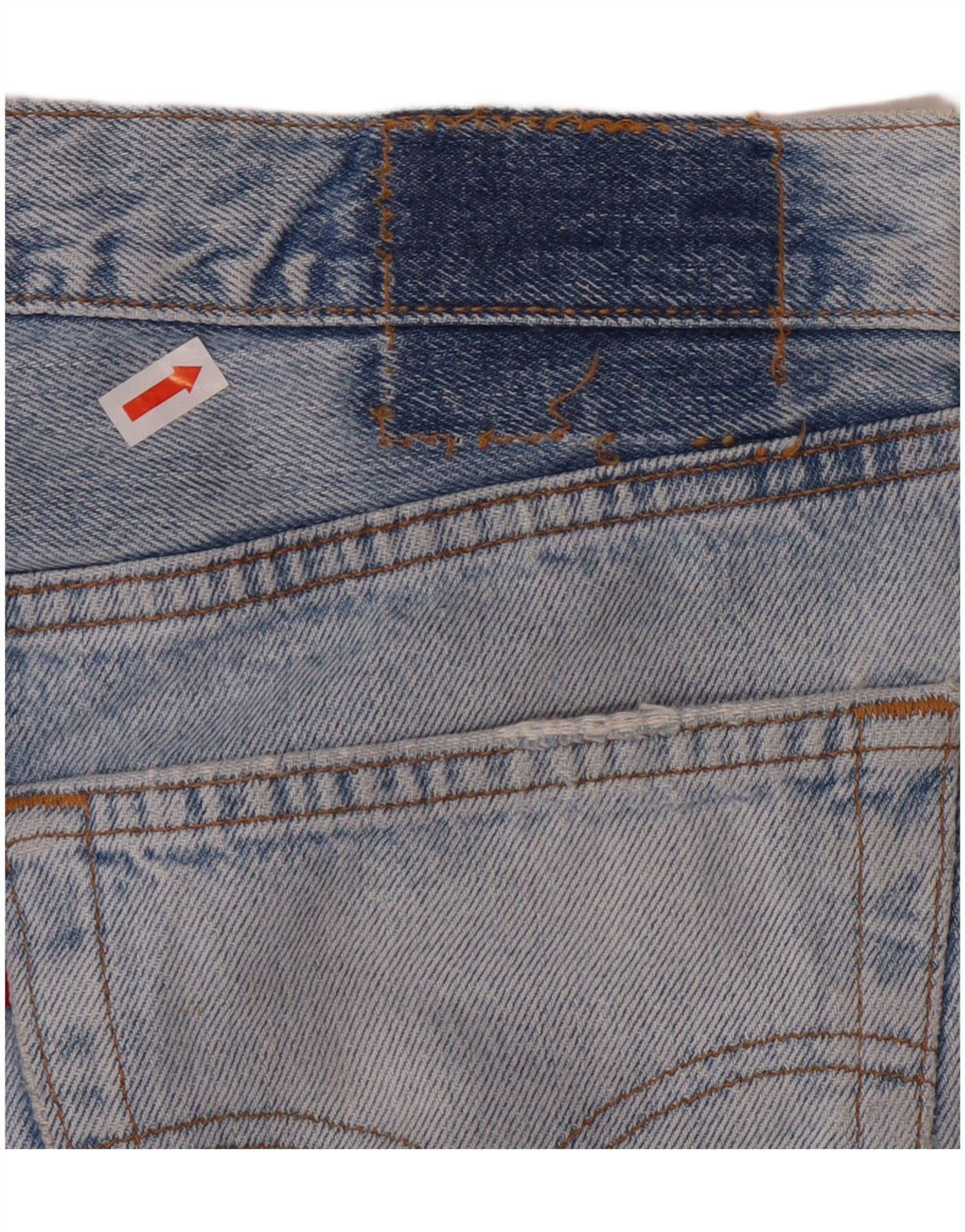 Męskie proste dżinsy LEVI'S W34 L29 Niebieskie bawełniane
