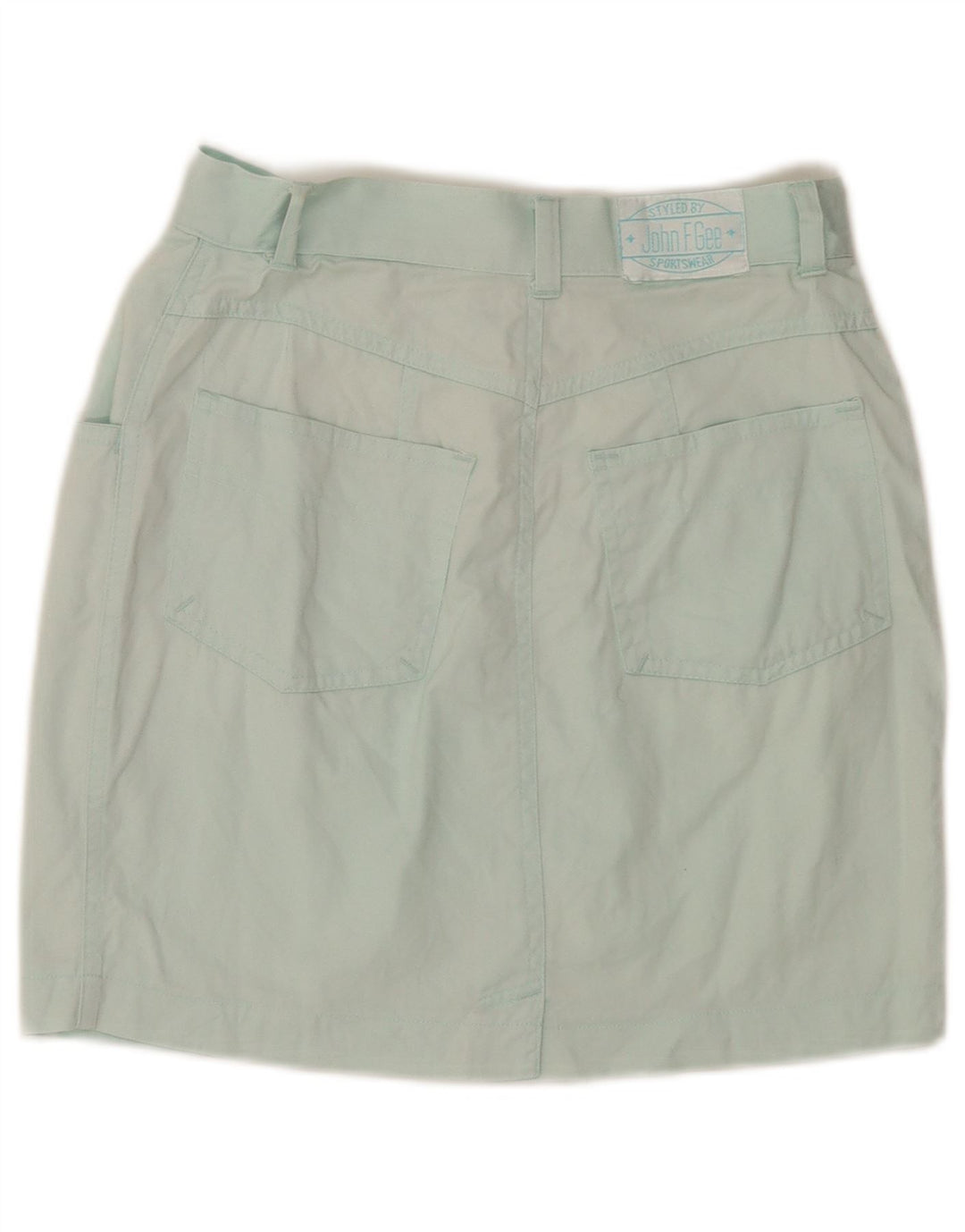 Spódnica mini damska John F Gee EU 36 Small W26 Niebieska bawełna