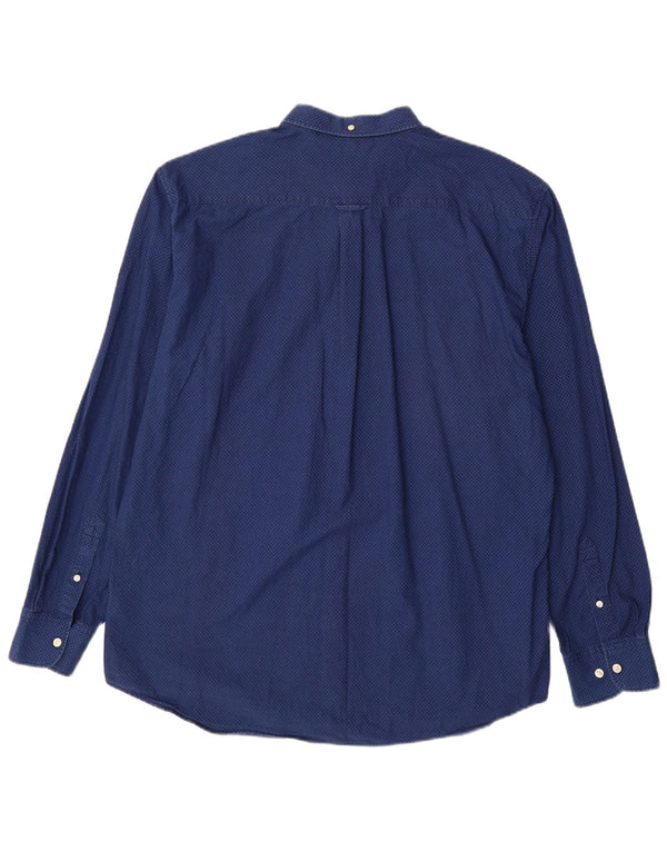 Koszula męska GANT o regularnym kroju, rozmiar 45/46 18 2XL, niebieska, geometryczna bawełna