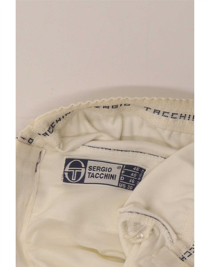 Damskie spodenki codzienne Sergio Tacchini IT 46 Large W32 Biały blok kolorów