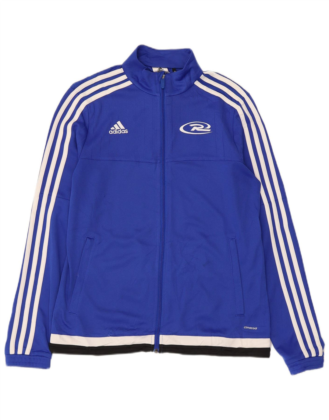 Kurtka damska adidas Royal White Graphic Tracksuit Top Jacket UK 12/14 Średni niebieski
